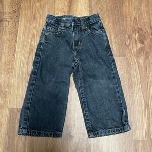 Janie & Jack Baby Boys Classic Black Straight Leg Jeans Size 18-24M Toddler